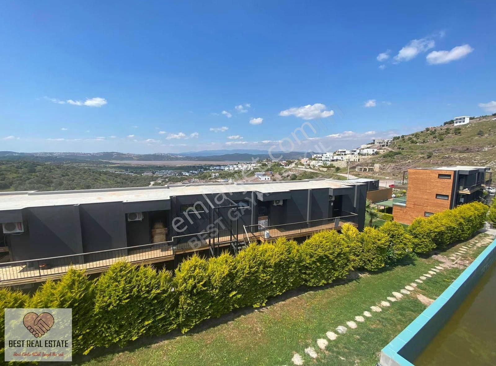 Muğla Bodrum Meşelik Göl Havuz Doğa Manzaralı 1+1 Satılık Daire - Görsel 28