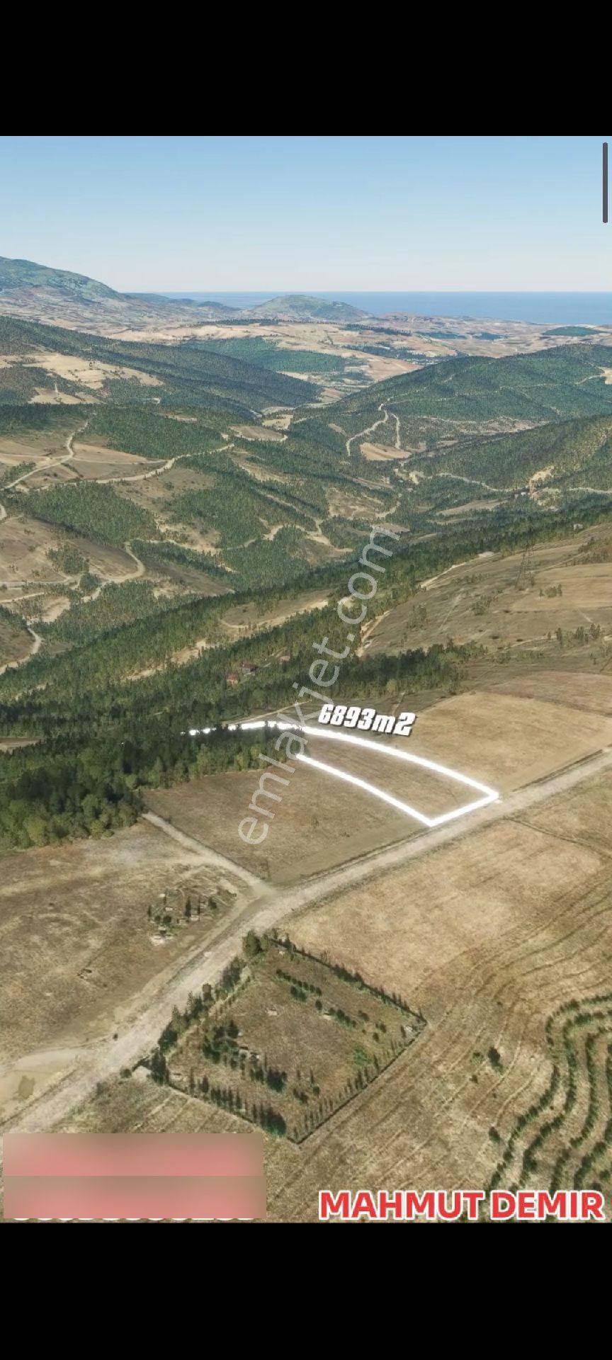 Evim-nur'dan Gürgendağ'da Deniz Manzaralı Ata Yoluna Cephe 6893 M2 Fırsat Tarla.. - Görsel 12