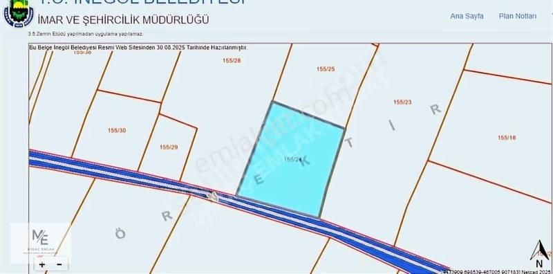 Miraç Emlaktan Kurşunluda Resmi Yola Cephe Kullanışlı Tarla