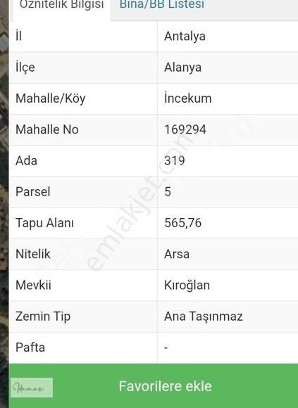 İdamax'tan Alanya İncekum Da Muhteşem Villa Arsası - Görsel 6