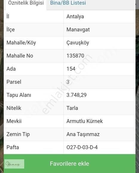 İdamax'tan Manavgat Çavuşköy'de Yola Sıfır İyi Konumda Tarla - Görsel 2