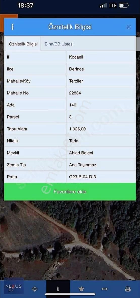 Koceli Derince Terziler Mevki Satılık 1.925. Metre Tarla - Görsel 3