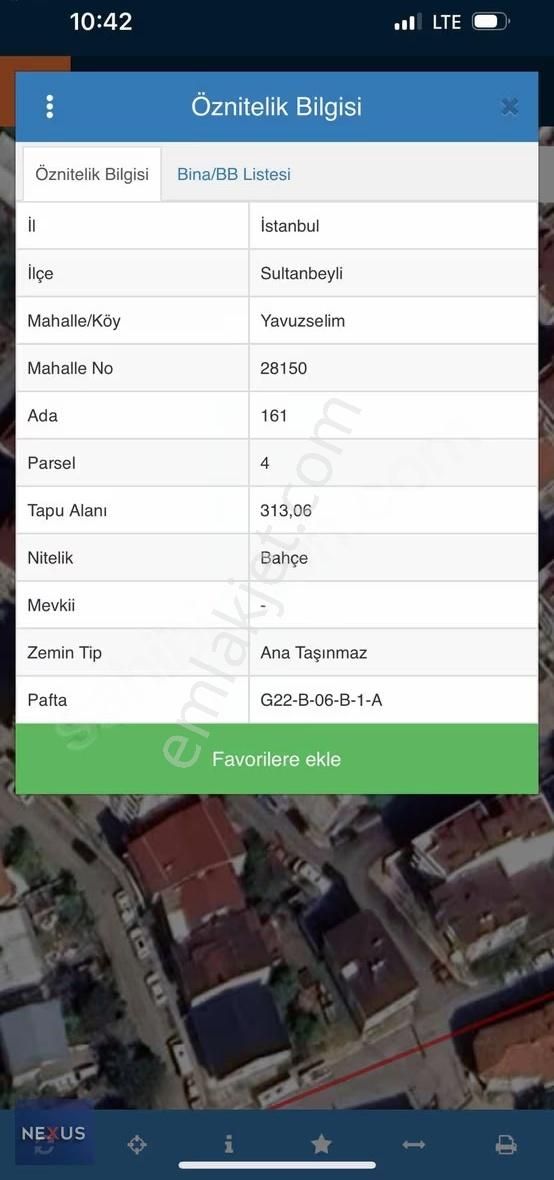 Sultanbeyli Yavuzselim Mahallesi Satılık Arsa 313 Metre