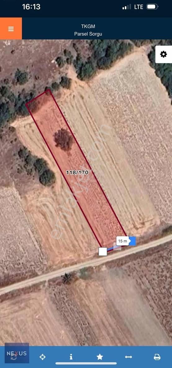 Bursa Yenişehir Günece Satılık Tarla 1.283 Metre Yola Cepheli - Görsel 3