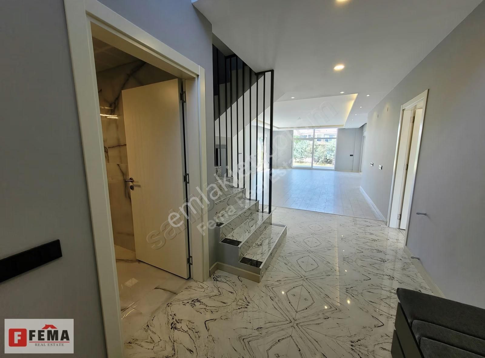 Yüzme Havuzlu Modern Sitede Kiralık 5+1 Sıfır Villa - For Rent - Görsel 14