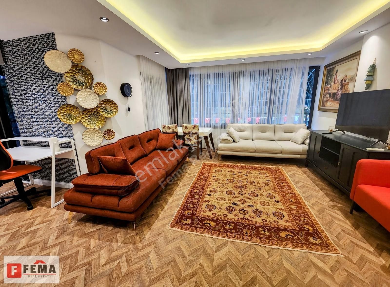 Denize 250 Metre Eşyalı Kiralık 1+1 Daire - Furnished For Rent - Görsel 14