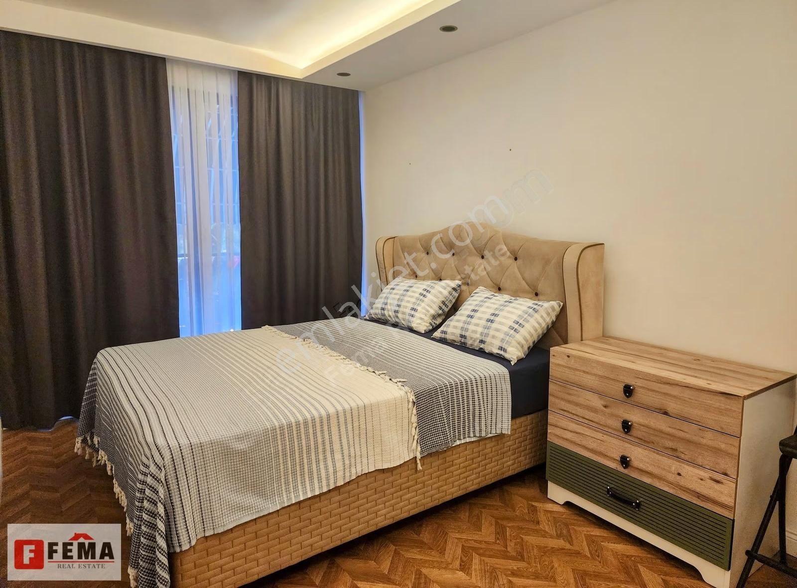 Denize 250 Metre Eşyalı Kiralık 1+1 Daire - Furnished For Rent - Görsel 13