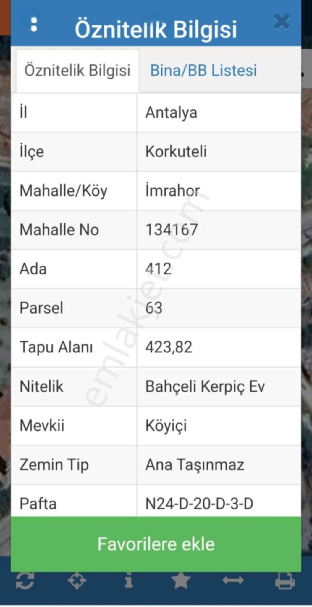 Korkuteli İmrahor 'da 423 M² Köy İmarlı Arsa - Görsel 6