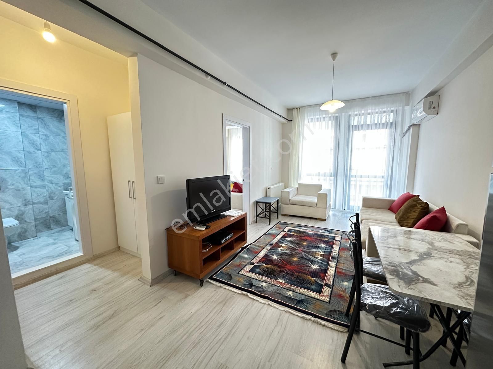 Seyrek'te 1+1 Eşyalı Kiralık Sıfır Temiz Daire - Görsel 7