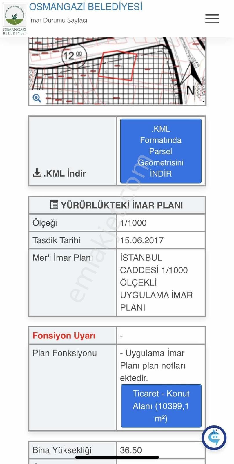 Bahar Mahallesinde 76 M2 İmarlı Arsa (ev Kullanılmaz Halde) - Görsel 3