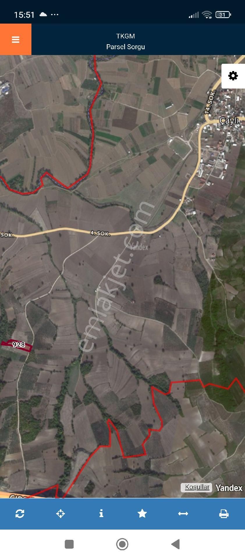 Nilüfer Çaylı Mahallesi Satılık 4.900 Mt2tarla