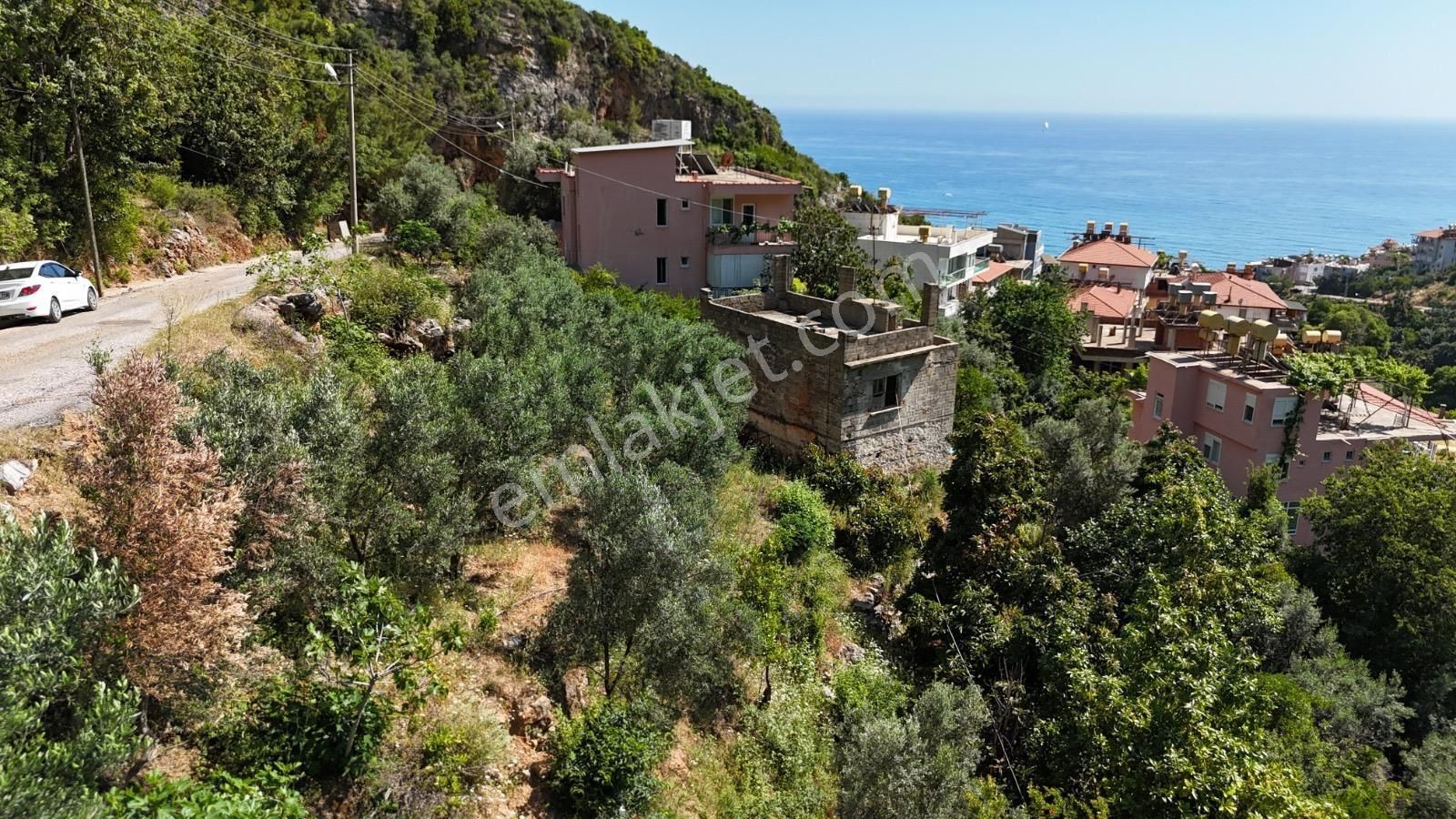 Alanya Hacımehmetli Mah. Deniz Manzaralı 2.400 M2 Satılık Arsa