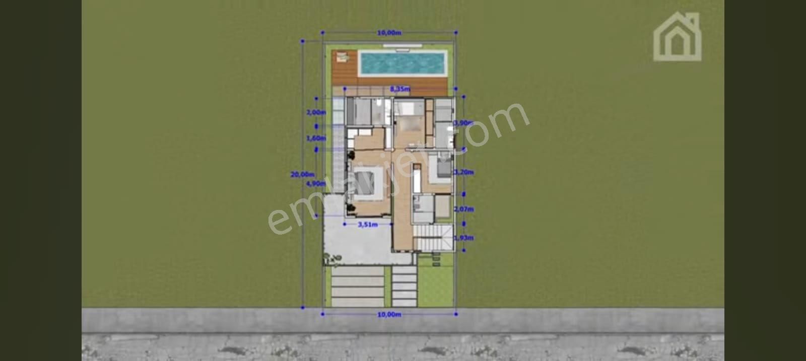 Evren Seki Deniz Tarafında Müstakil Tarzında Villaz Havuzlu Satılıktır - Görsel 4