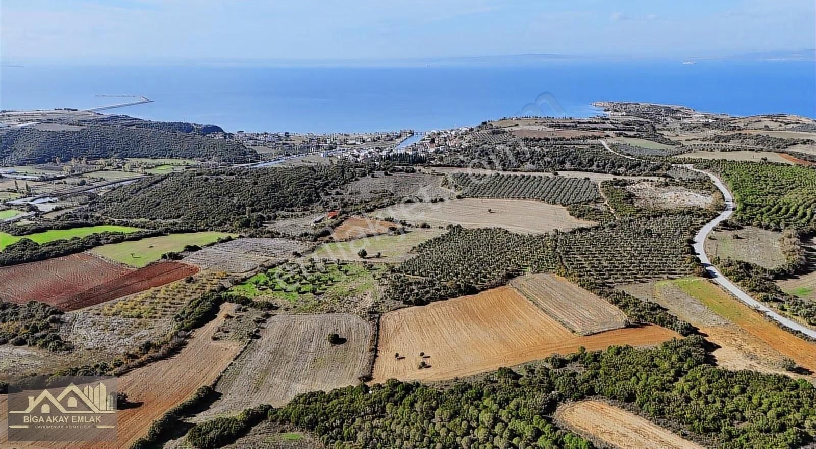 Çanakkale Biga Kemer Deniz Manzaralı Satılık Arazi - Görsel 21
