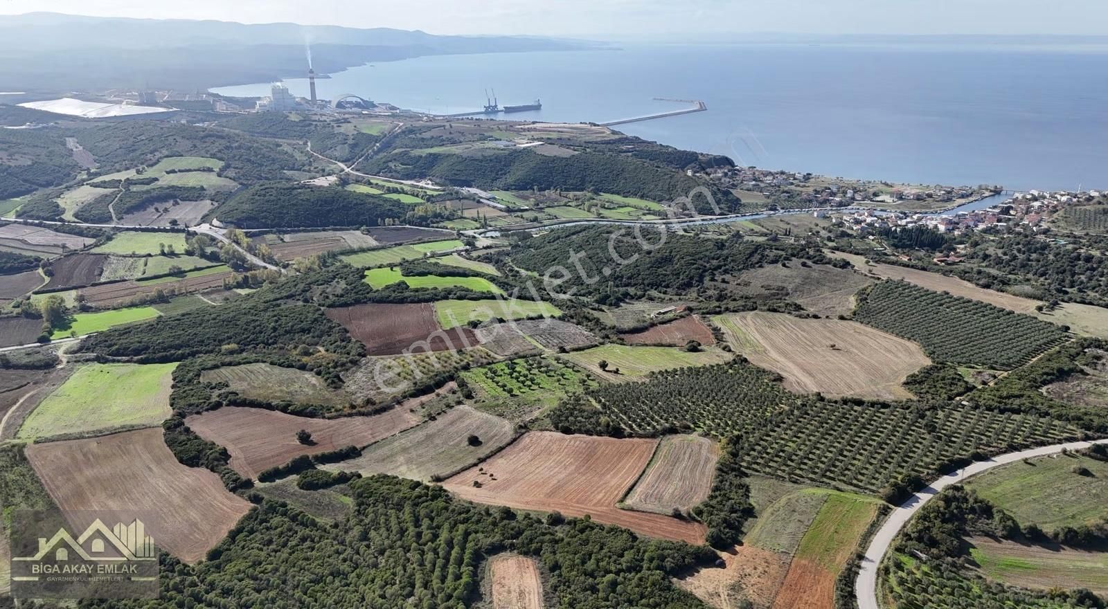 Çanakkale Biga Kemer Deniz Manzaralı Satılık Arazi - Görsel 17