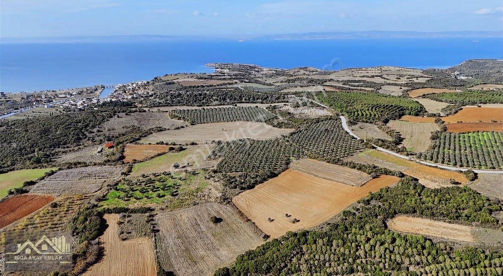 Çanakkale Biga Kemer Deniz Manzaralı Satılık Arazi - Görsel 19