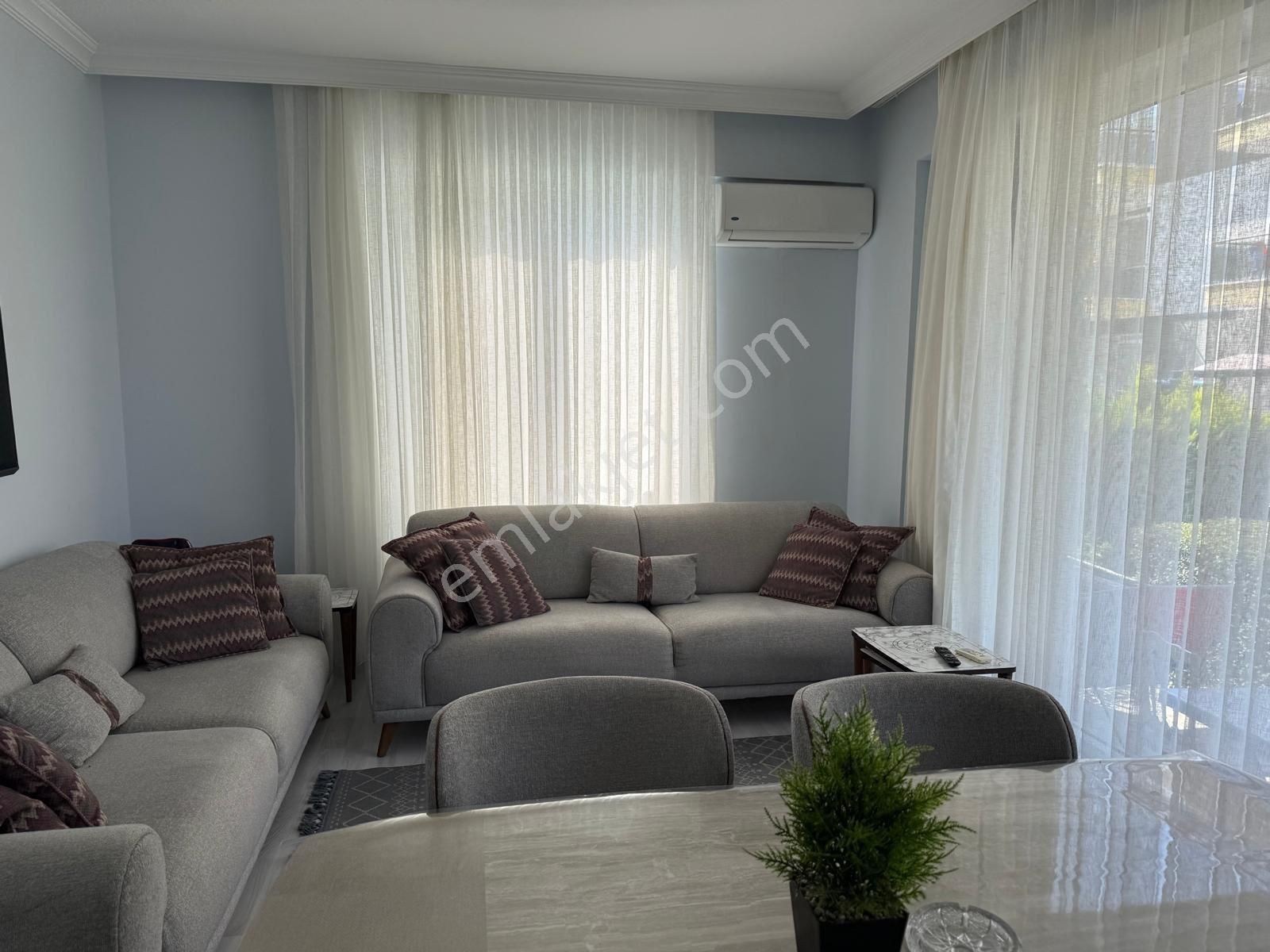 Piramit Papatya 1 Sitesinde, Klimalı, Eşyalı 2+1 Bahçe Katı Daire! - Görsel 18