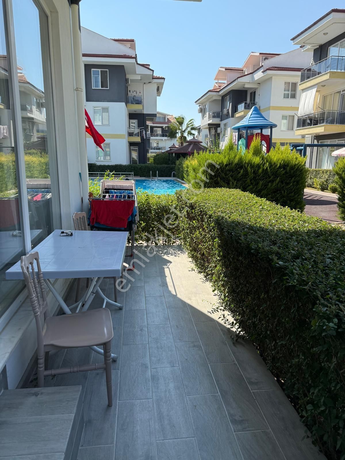 Piramit Papatya 1 Sitesinde, Klimalı, Eşyalı 2+1 Bahçe Katı Daire! - Görsel 23