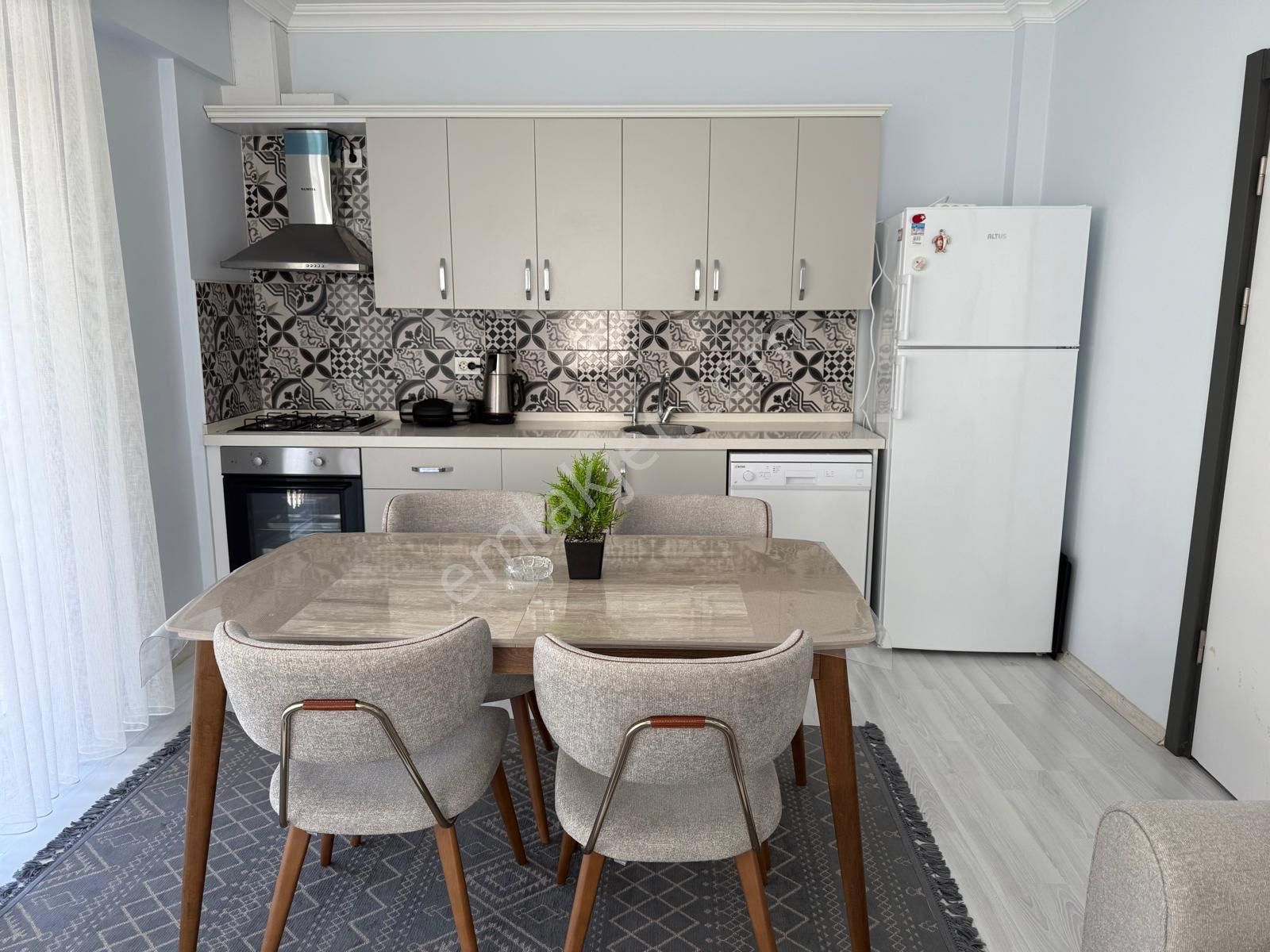 Piramit Papatya 1 Sitesinde, Klimalı, Eşyalı 2+1 Bahçe Katı Daire! - Görsel 15