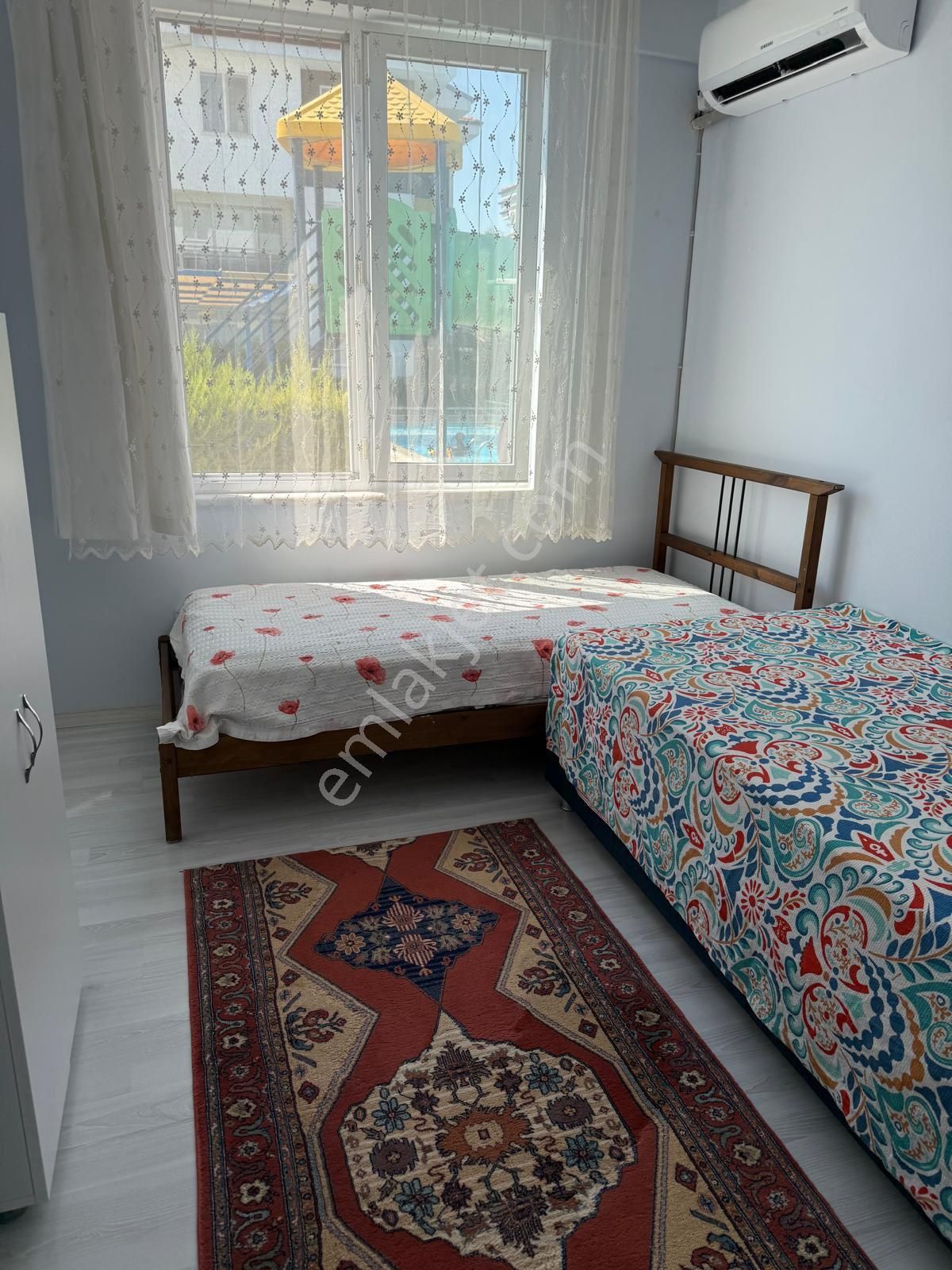 Piramit Papatya 1 Sitesinde, Klimalı, Eşyalı 2+1 Bahçe Katı Daire! - Görsel 2