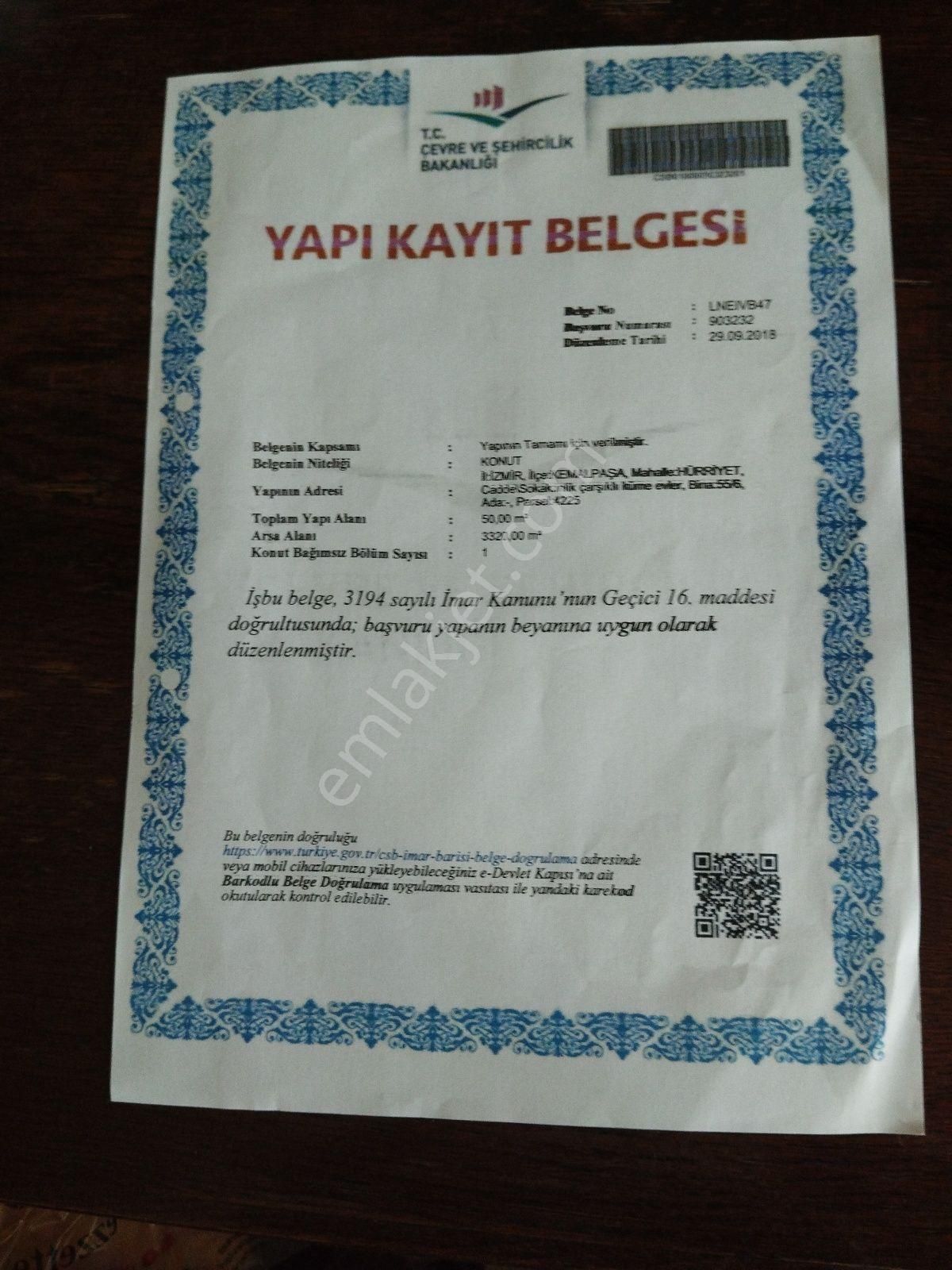 Kemalpaşa Armutlu Çarşıklı Mevkiinde Şahane Bahçe
