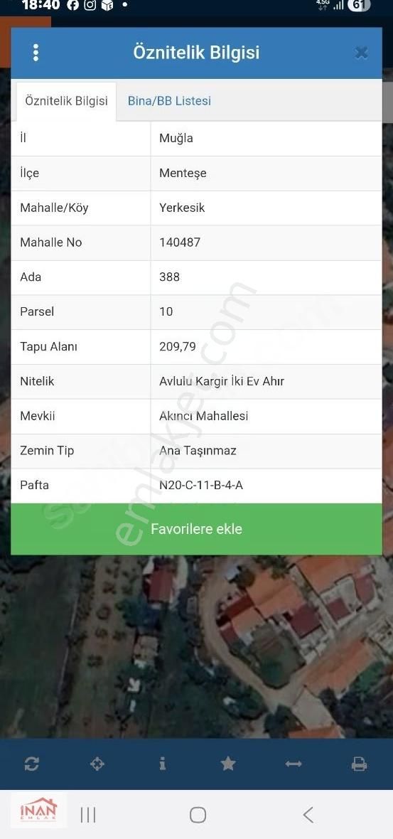 Yerkesik Köy İçinde İki Evli Arsa - Görsel 3