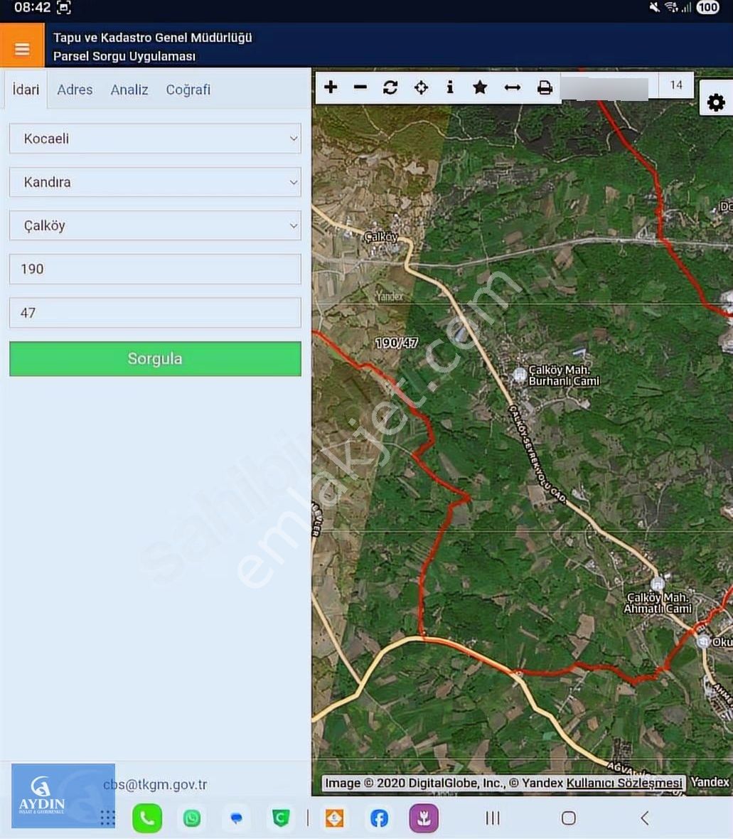 Kocaeli Kandıra Çalköyde Merkeze Yakın 1758m2 Tarla - Görsel 3