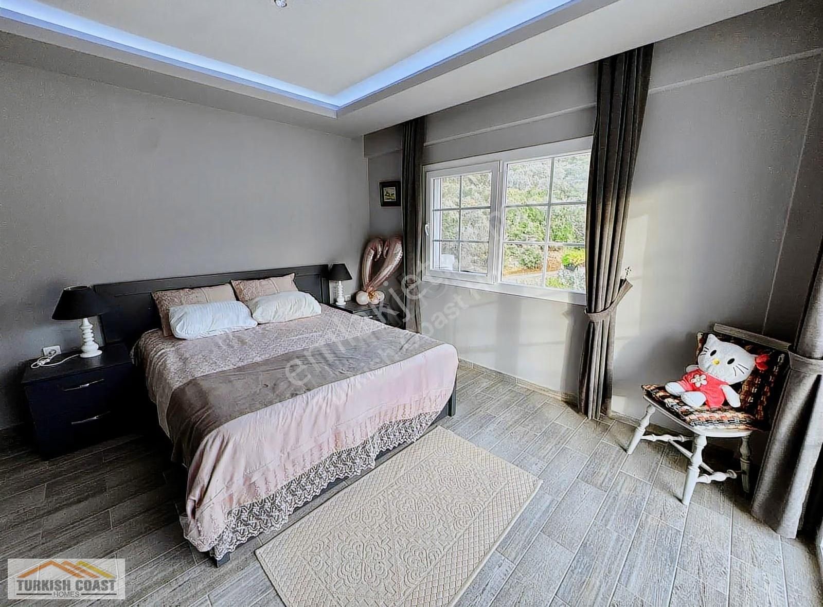 Fethiye Üzümlü De Satilik Lüks Büyük Bahçeli Müstakil Villa - Görsel 24