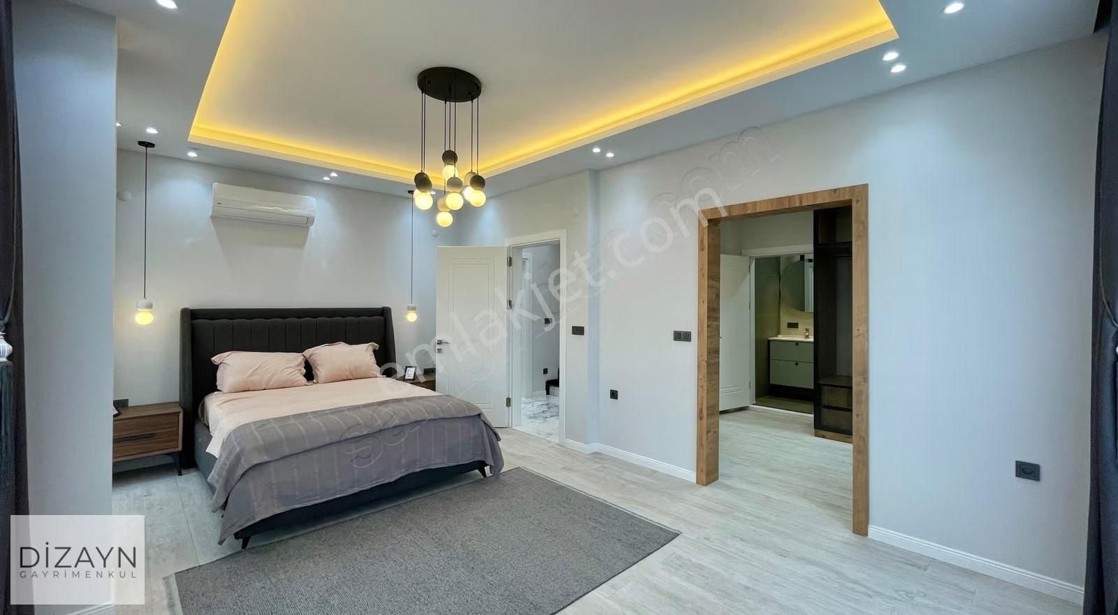 Merkezi Konumda, Eşyalı, Yerden Isıtmalı Ultralüks Villa Didim - Görsel 16