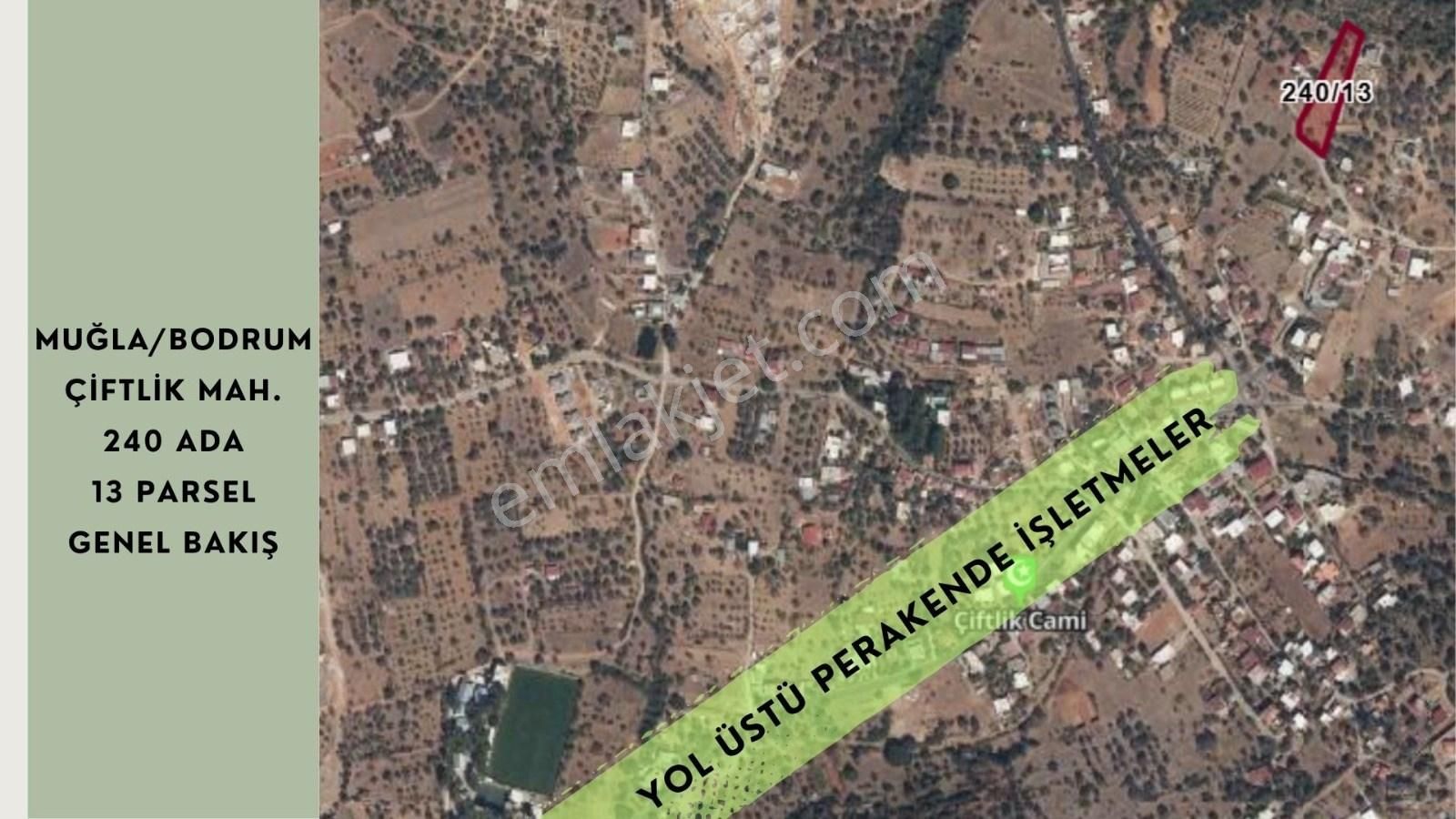 Bodrum Yalıçiftlik'te İmarlı Brüt 2.404m² Konut Arsası - Görsel 4