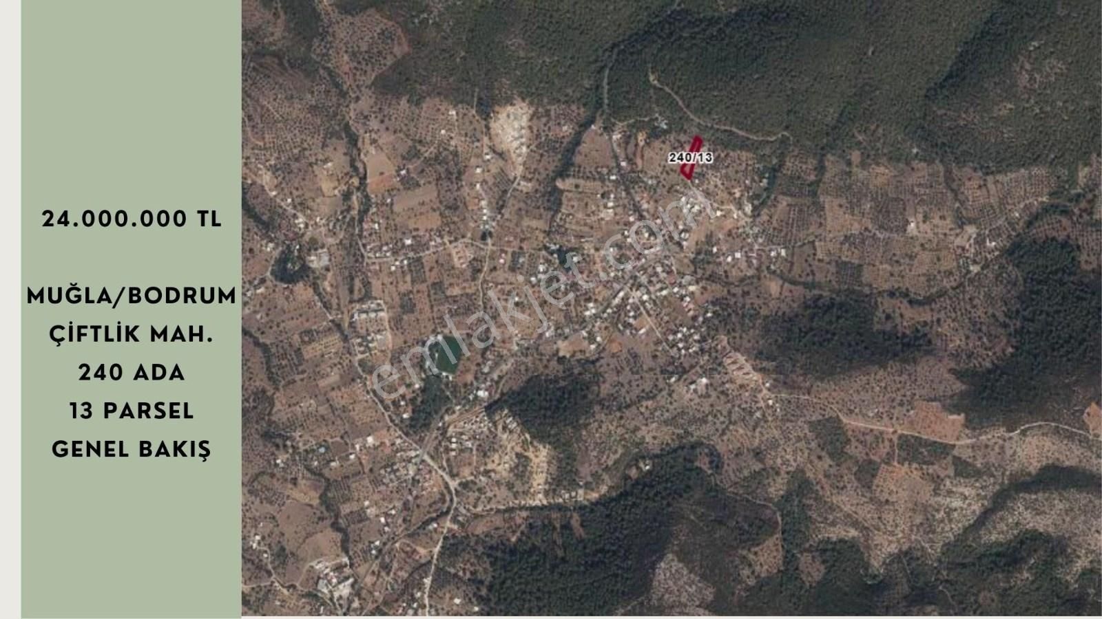 Bodrum Yalıçiftlik'te İmarlı Brüt 2.404m² Konut Arsası - Görsel 3