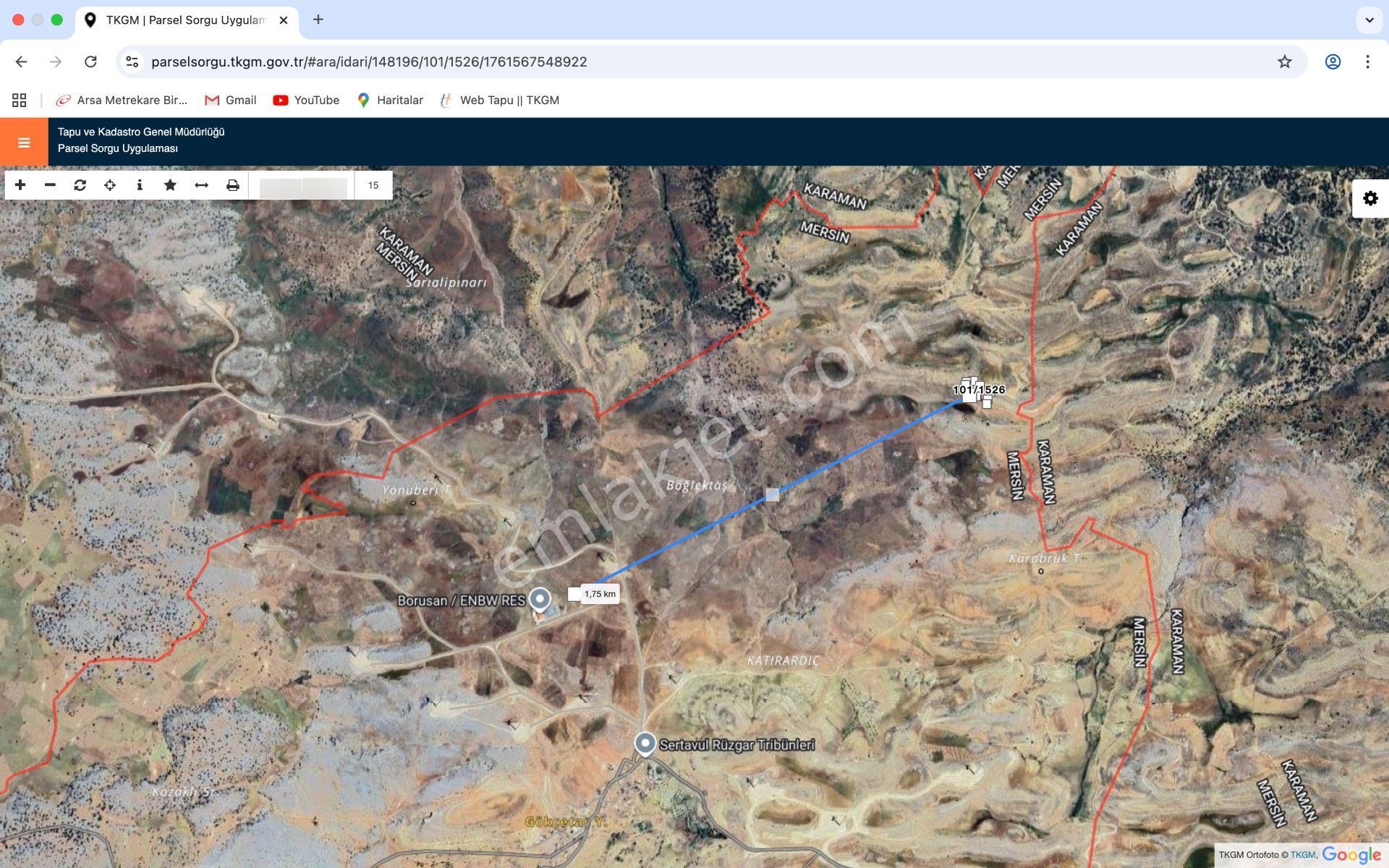 Mersin Mut Gökçetaş Satılık Tarla Fırsat! - Görsel 4