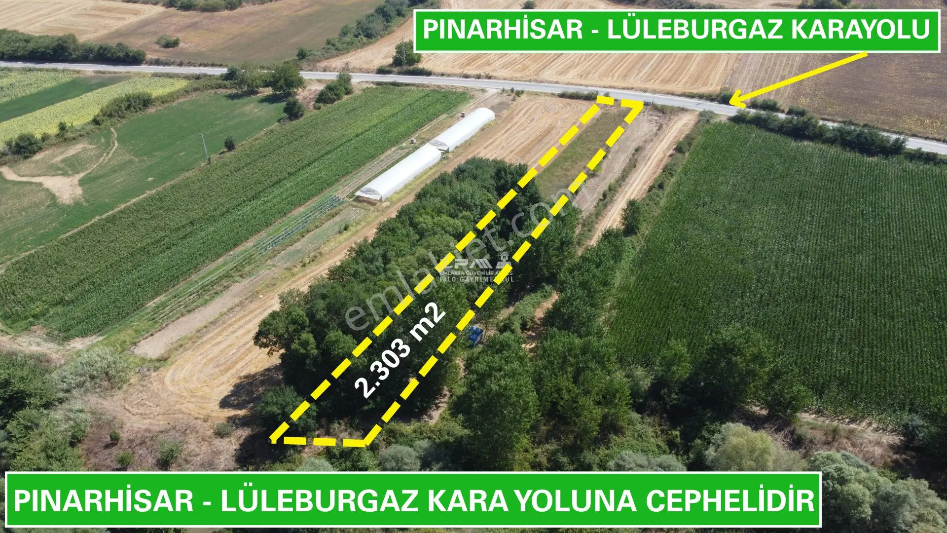 Pınarhisar Ataköy Yatırımlık Fırsat Ana Yola Cephe 2303 M2 Tarla - Görsel 3