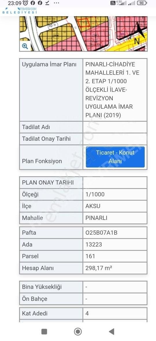 Acil Fiyat Düştü Aksu Pınarlı'da 298 M2 Müstakil Tapulu Ev. - Görsel 7