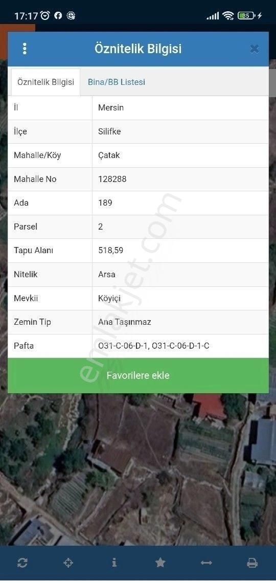 Silifke Çatak Köy İçi Arsa 518 M2 İki Kata İmarlı Satılık 425 Bin - Görsel 2