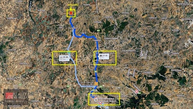 İpsala Pazardere'de Kadastro Yolu Olan Satılık Tarla - Görsel 3