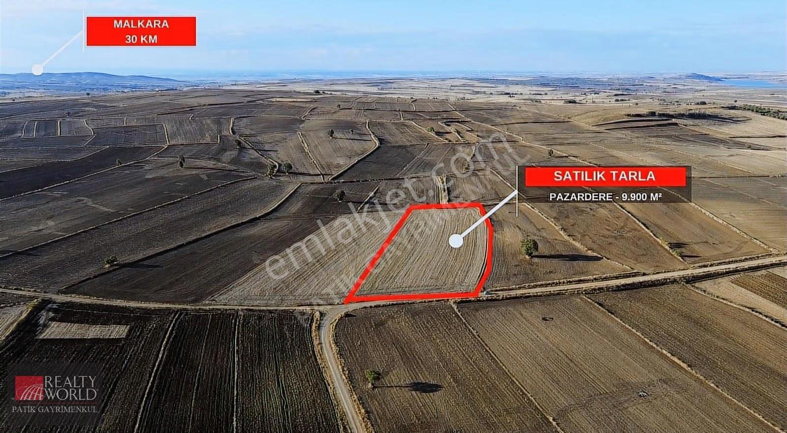 İpsala Pazardere'de Kadastro Yolu Olan Satılık Tarla