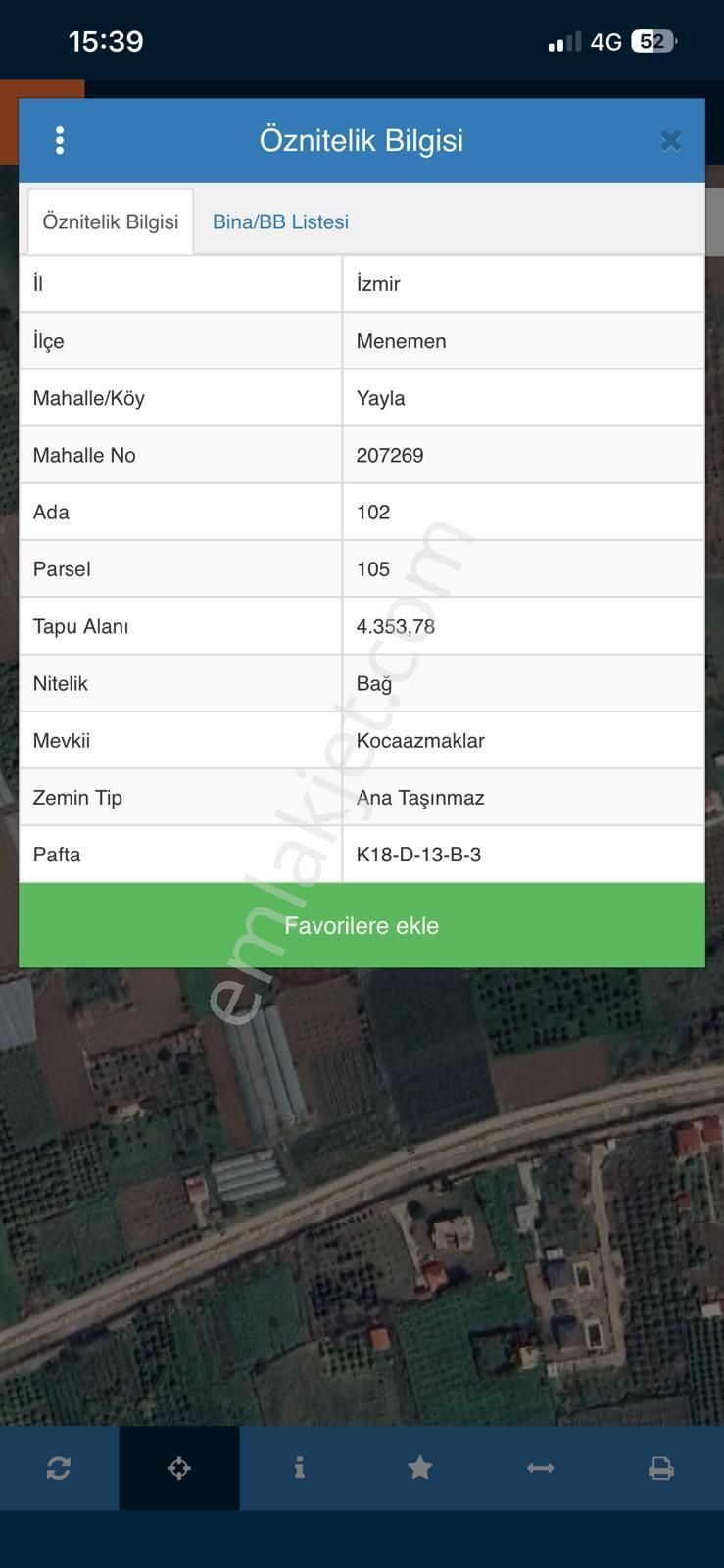 Menemen Emiralem Yayla Satılık 363 M2 Bahçe - Görsel 4
