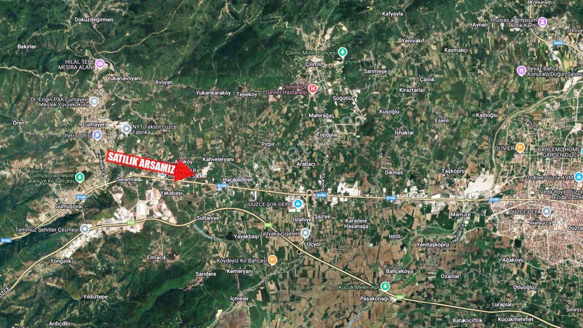 Gümüşova / Adaköy'de D100'e Yakın 11.906 M2 Sanayi Arasası - Görsel 16