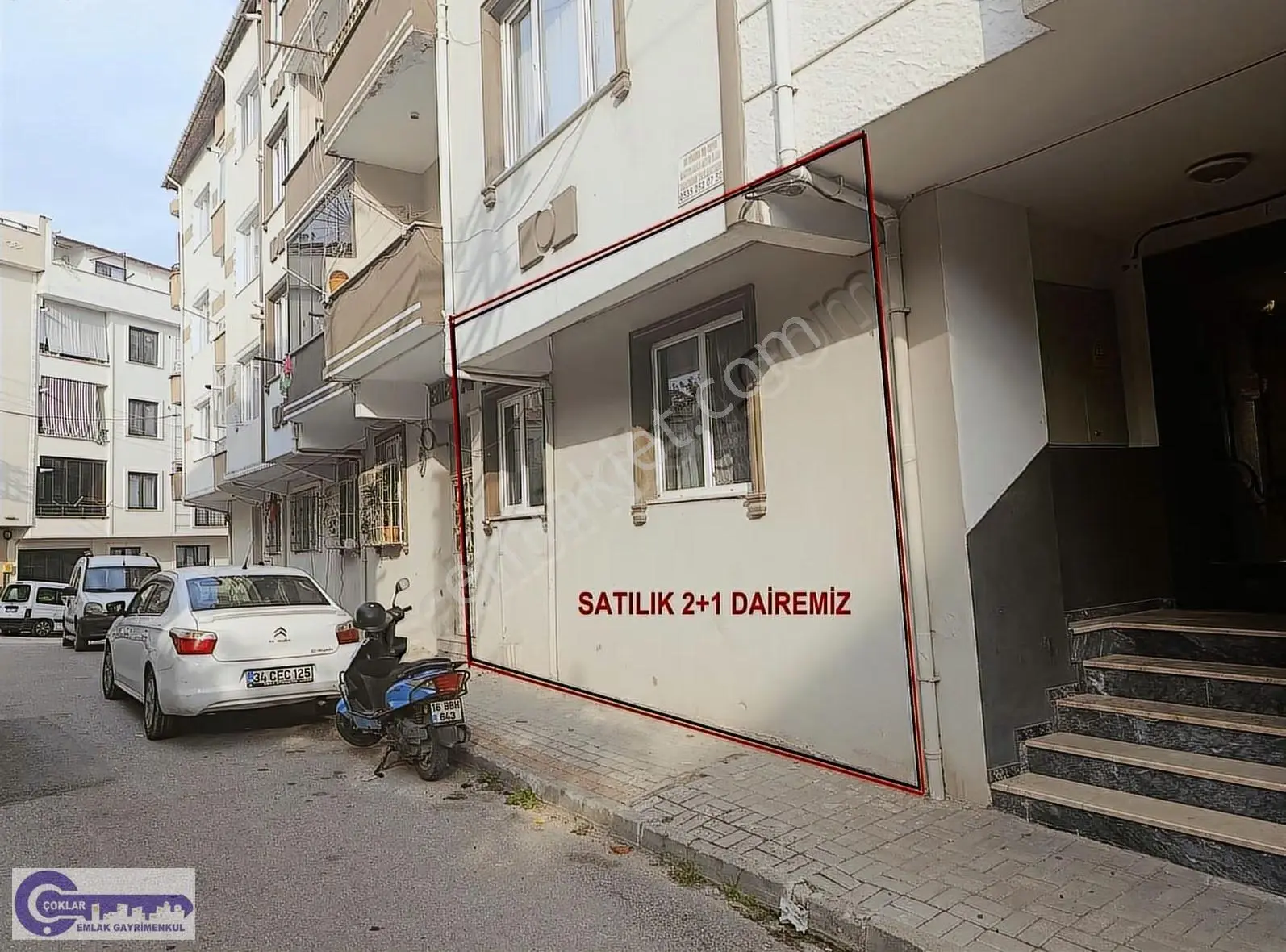 Çoklar Emlak'tan Çarşı Merkezde Satılık 2+1 Yüksek Giriş Daire