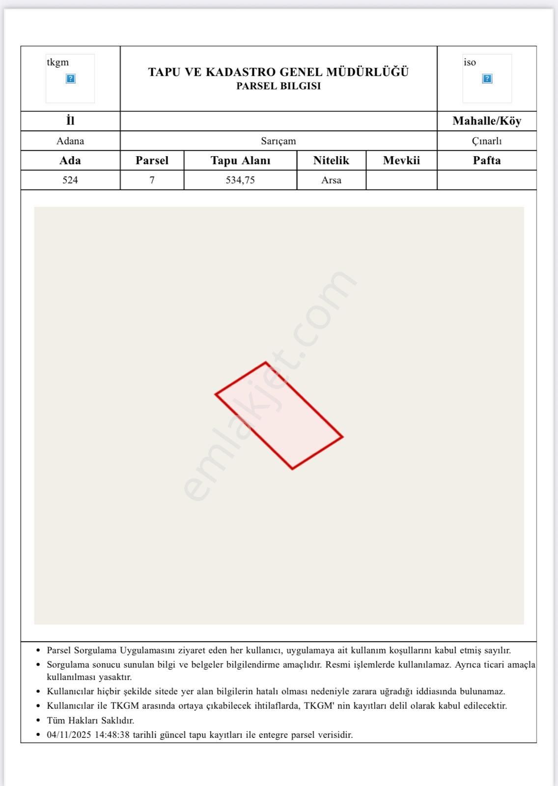 Çınarlıda Villa İmarlı 534 M2 Arsamız Satılıktır - Görsel 2