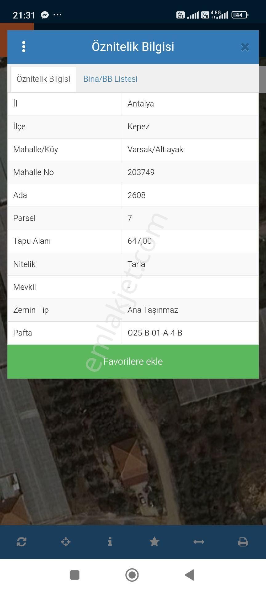 ✅kepez ✅varsak Altıayak Da ✅satılık 323m2 Hisseli Tarla - Görsel 5