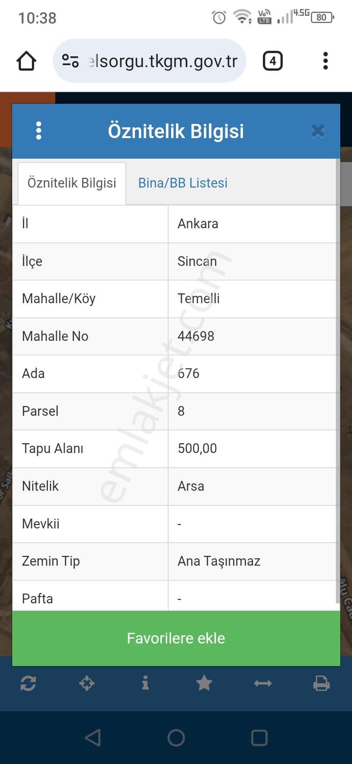 Temelli'de Göl Manzaralı 500 M2 Villalık Parsel Arsa!!!