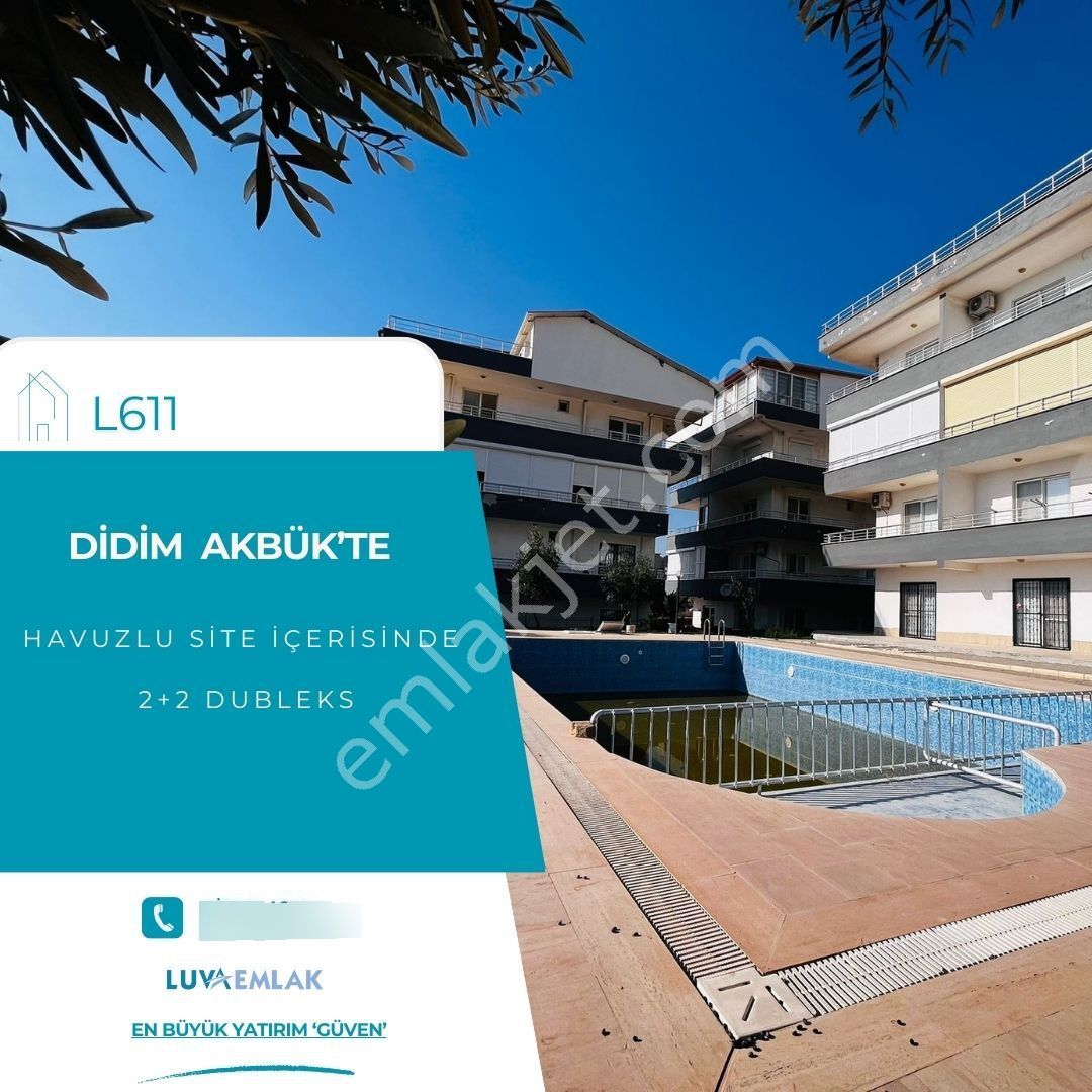 Didim Akbük'te Havuzlu Site İçinde 2+2 Dubleks Daire