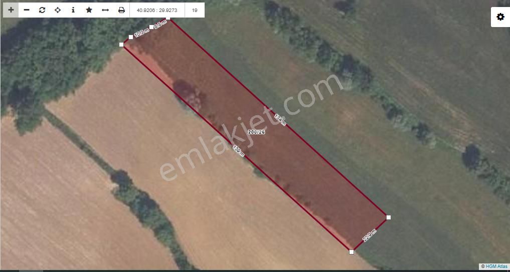 Kocaeli Derince Tahtalı'da 554 M2 Satılık Tarla - Görsel 2