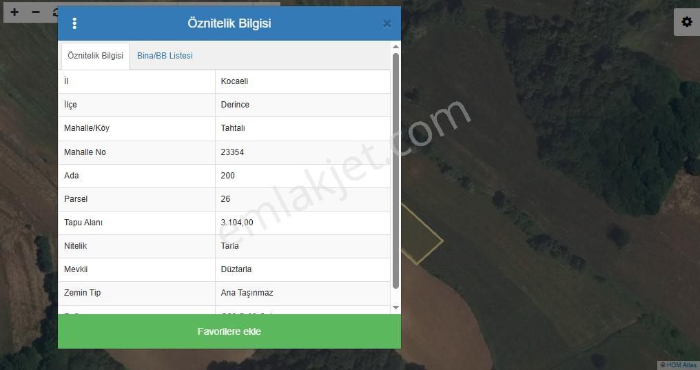 Kocaeli Derince Tahtalı'da 554 M2 Satılık Tarla - Görsel 7
