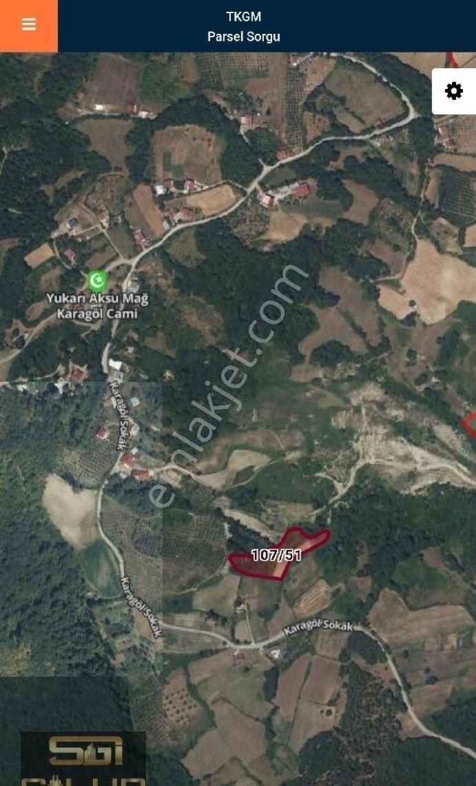 Salur Gayrimenkul Den Yukarı Aksuda Satılık Tarla