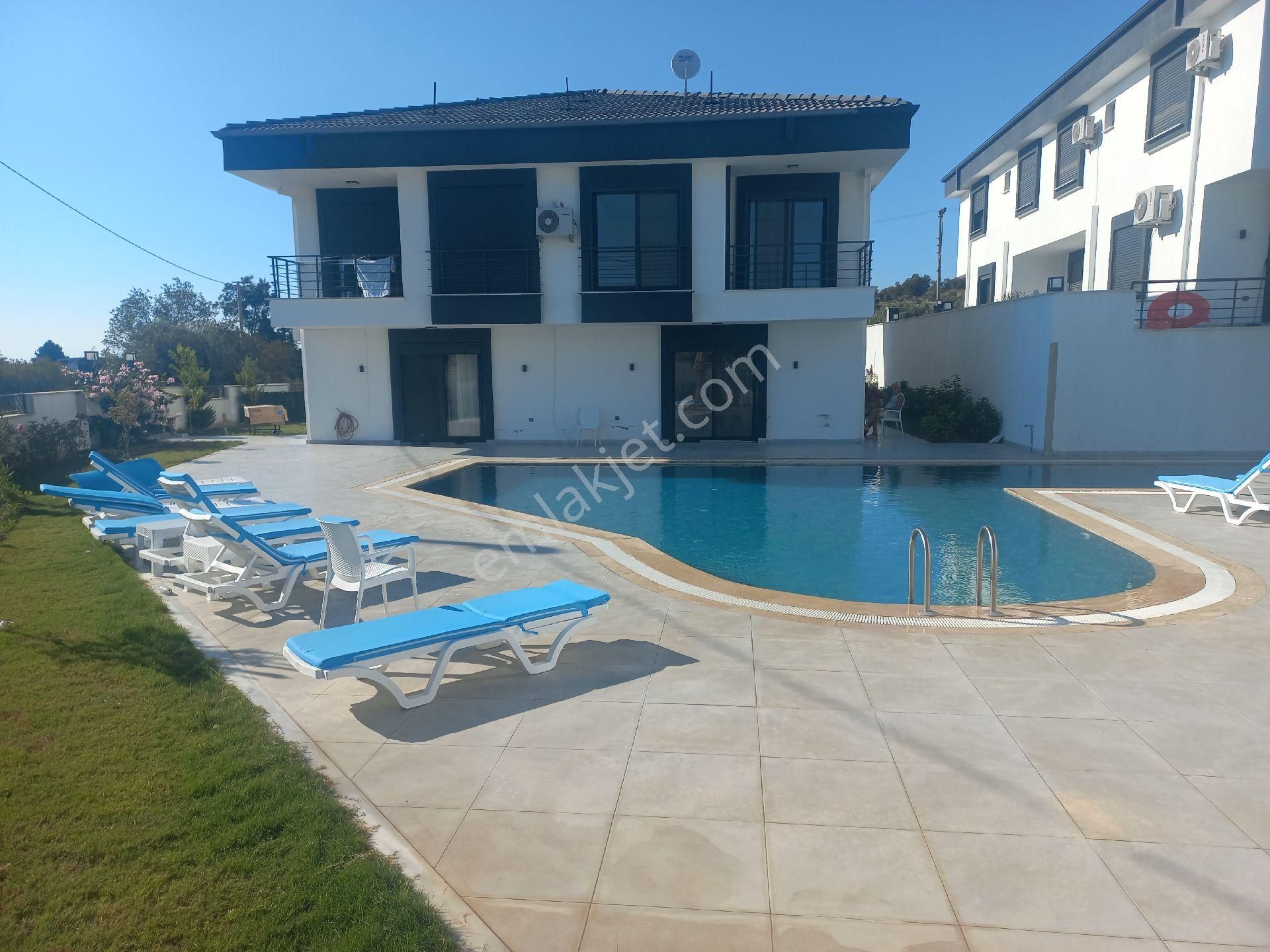 Didim Hisar Mah Havuzlu Sitede Satılık 3+1 Cepheli Villa - Görsel 2