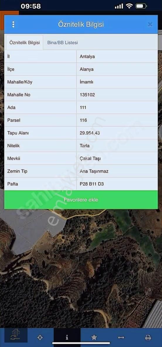 İmamlı Mh. Tek Tapu 30 Dönüm Tarla