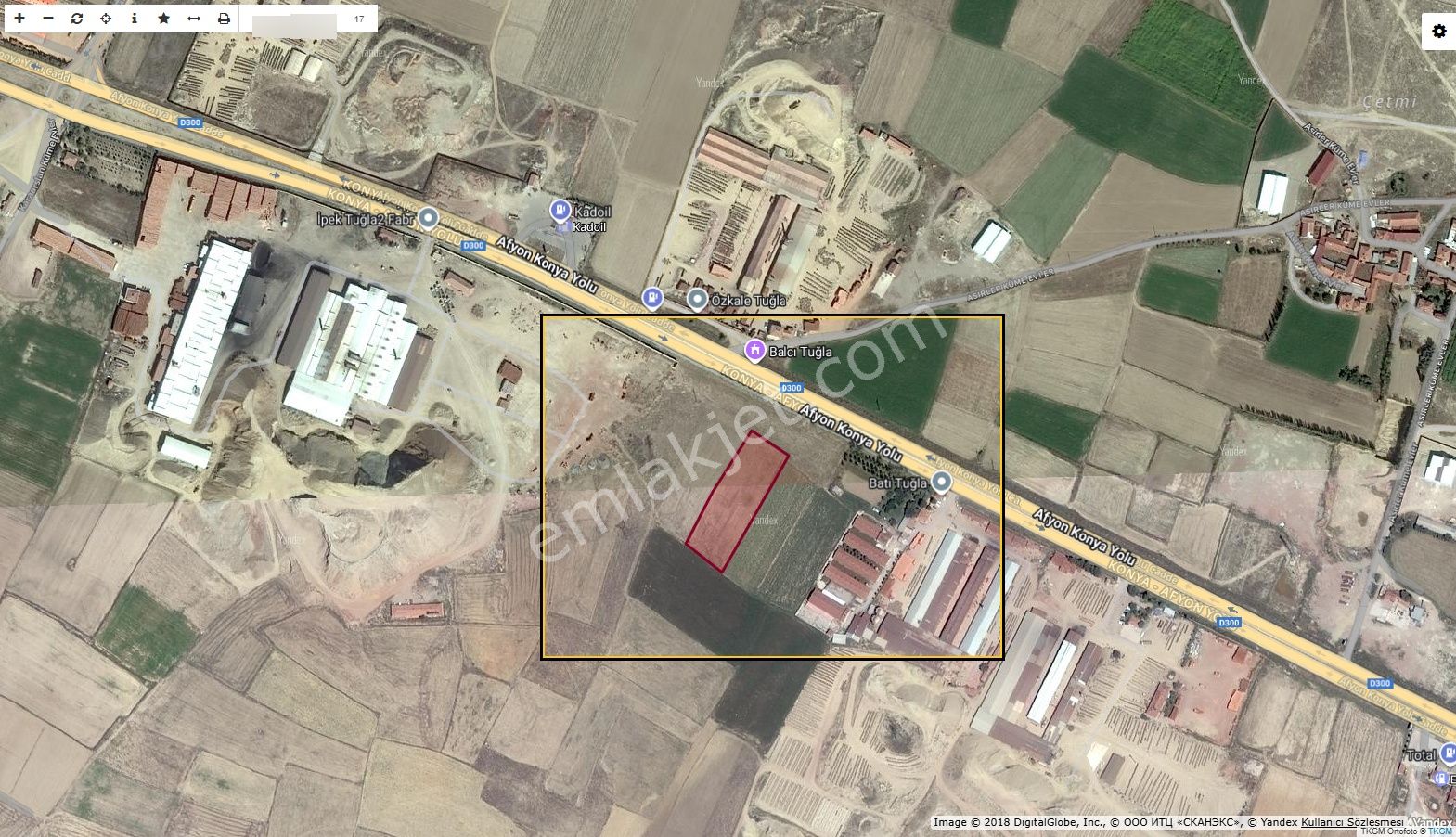 Afyon Üçok Emlaktan Konya Yolu Üzeri 2.925m² Tarla - Görsel 2